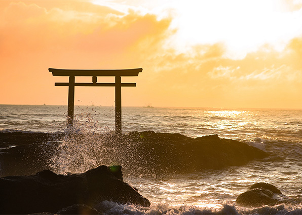 大洗磯前神社・神磯の鳥居